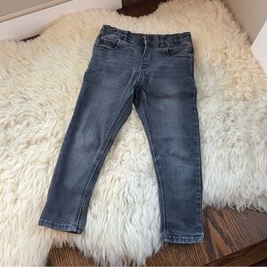 Zara size 3-4T The Skinny Pant Grey Stretch Adjustable  Waist